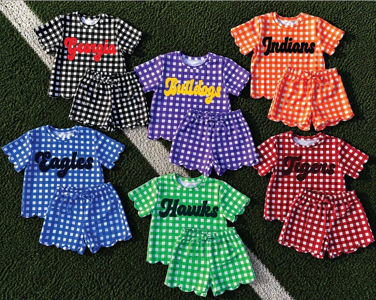 Gingham Game Day Sey