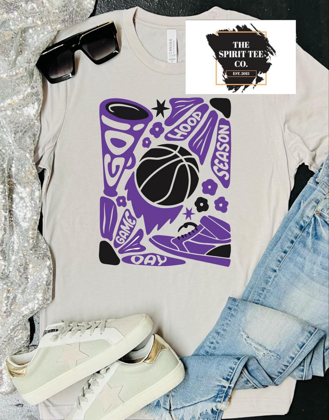 Basketball Flower Power Tee