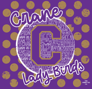 Crane Lady Birds Spirit Tee - Julie Flores