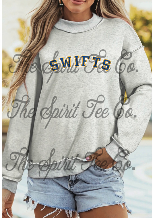 Reversible Custom Mock Neck Sweatshirt Naz