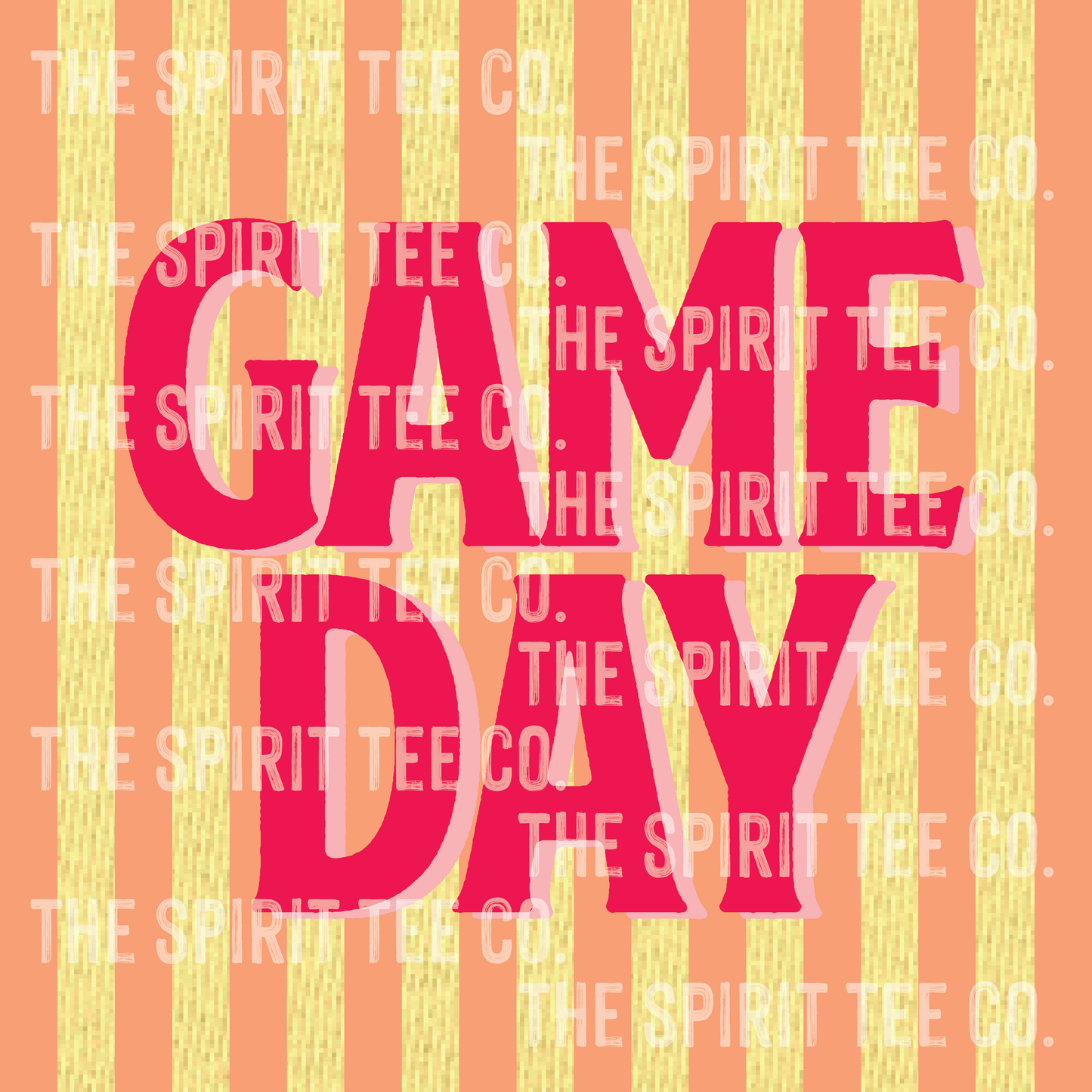 Game Day Bright Stripes