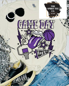 Basketball Game Day Tongue Tee