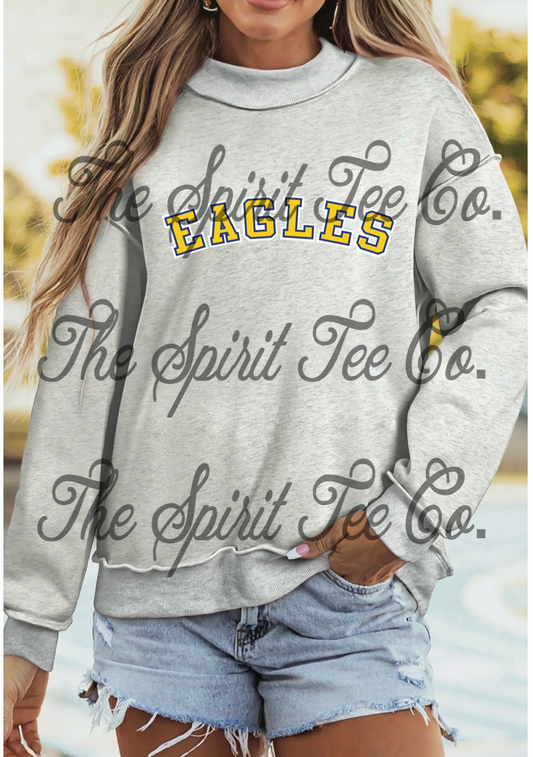 Reversible Custom Mock Neck Sweatshirt Lubbock Christian