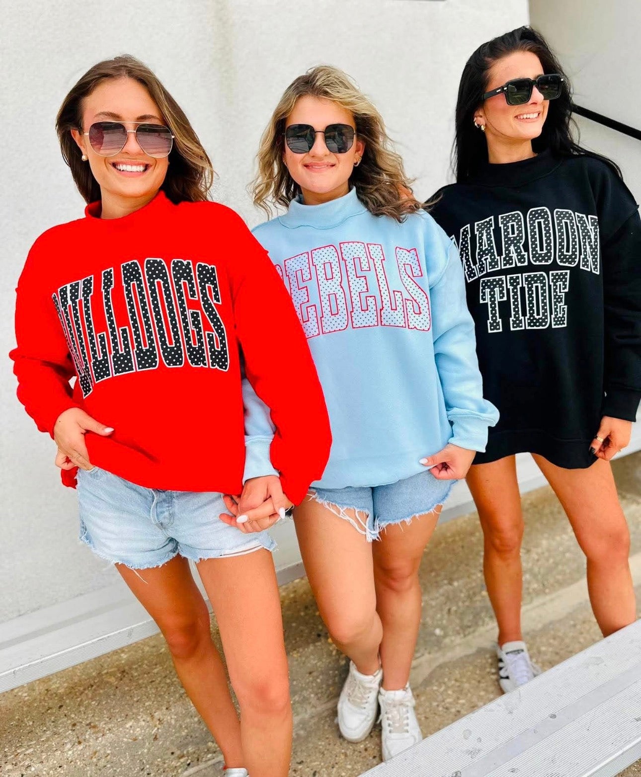Polka Dot Crew Neck