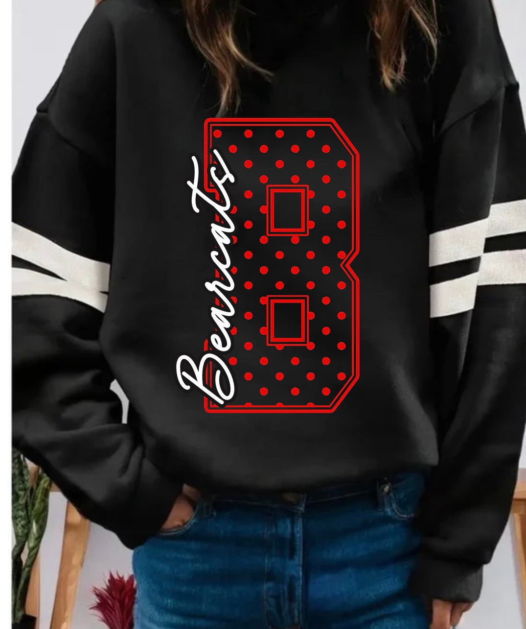 Polka Dot Fan Fare Ballinger Bearcats