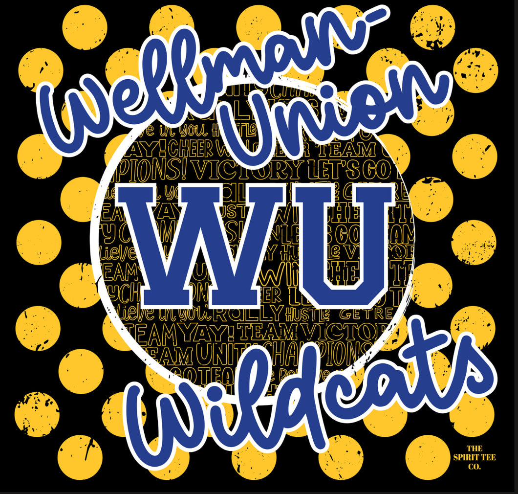 Wellman-Union Spirit Tee BLACK - Shaelynn Mink