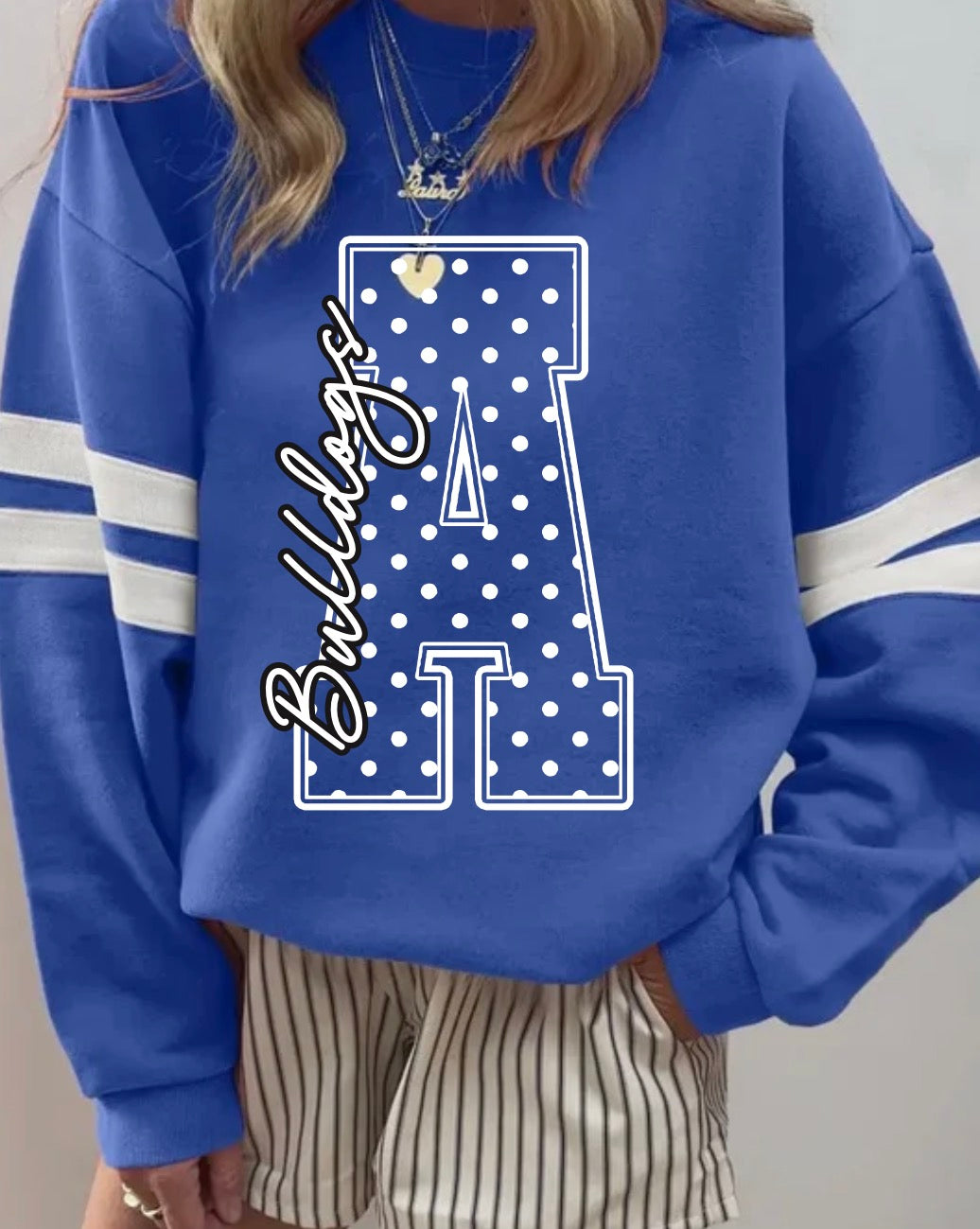Polka Dot Fan Fare Bulldogs