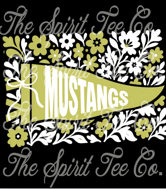 Floral Wheeler Mustangs