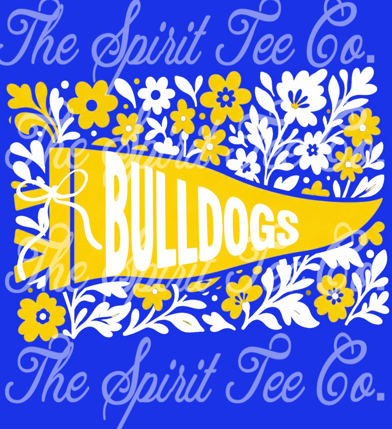 Floral Bulldogs Purple